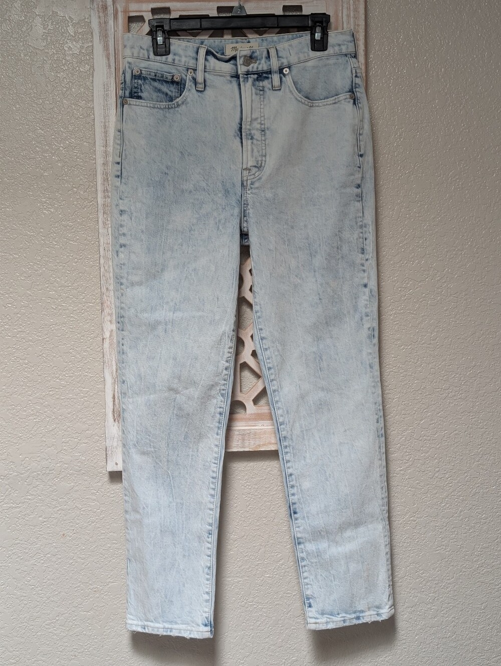 Madewell The Perfect Vintage Jean Size 29 Light Acid Wash High Rise Slim Fit
